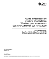 Sun Fire X4100 Guide D'installation