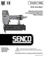 Senco FinishPro 18Mg Mode D'emploi