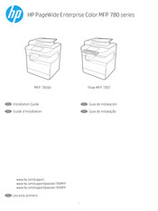 HP PageWide Enterprise Color Flow MFP 785f Guide D'installation