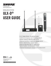 Shure ULXD-H51 Mode D'emploi