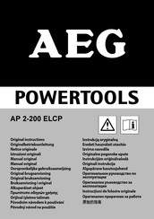 AEG AP 2-200 ELCP Notice Originale