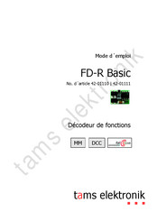 tams elektronik FD-R Basic Mode D'emploi