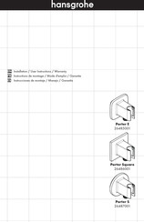 Hansgrohe Porter Square 26486001 Instructions De Montage / Mode D'emploi / Garantie