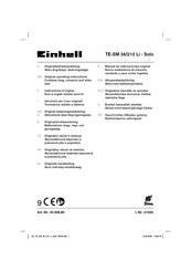 Einhell TE-SM 36/210 Li - Solo Instructions D'origine