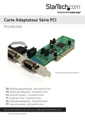 StarTech PCI2S4851050 Guide De L'utilisateur