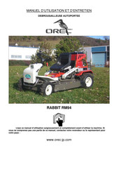 Orec RABBIT RM94 Manuel D'utilisation Et D'entretien