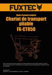 FUXTEC FX-CT850 Mode D'emploi Original