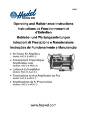 Haskel AAD-2 Instructions De Fonctionnement