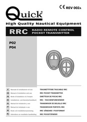 Quick RRC P04 Mode D'installation Et D'emploi