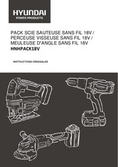 Hyundai HNHPACK18V Instructions Originales