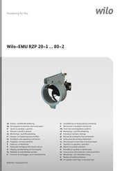 Wilo EMU RZP 25-2 Notice De Montage Et De Mise En Service