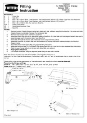 Witter F181AU Instructions De Montage