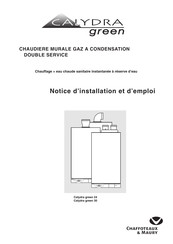 Chaffoteaux & Maury Calydra green 30 Notice D'installation Et D'emploi