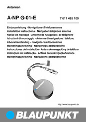 Blaupunkt A-NP G-01-E Notice De Montage