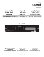 Leviton Luma-Net LumaCAN NP00G Manuel De L'utilisateur
