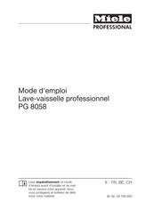 Miele professional PG 8058 Mode D'emploi