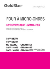 LG Goldstar GMV1608BB Instructions Pour L'installation