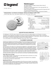 LEGRAND Wattstopper CI-305-1 Instructions D'utilisation