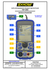 EXXOTEST TEP 2005 Notice D'utilisation