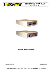 EXXOTEST USB-MUX-4C2L Guide D'installation