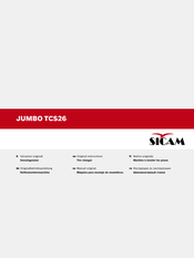 Sicam JUMBO TCS26 Notice Originale