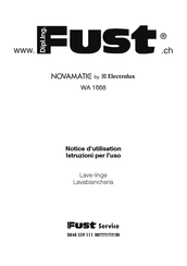 Fust NOVAMATIC WA 1668 Notice D'utilisation