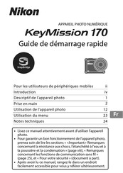 Nikon KeyMission 170 Guide De Démarrage Rapide