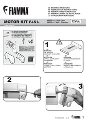 Fiamma F45L POLAR WHITE Instructions De Montage