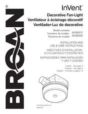 Broan InVent AER80RB Directives D'installation, D'utilisation Et D'entretien