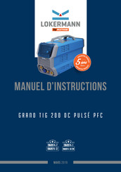 Wuithom Lokermann GRAND TIG 200 DC Manuel D'instructions