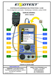 EXXOTEST CL550 Guide De L'utilisateur