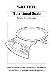 Salter Nutritional SL137 Mode D'emploi