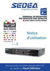 SEDEA TNT SAT Notice D'utilisation
