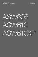 Bowers & Wilkins ASW610XP Manuel D'utilisation