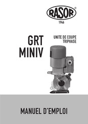 RASOR GRT10 Manuel D'emploi