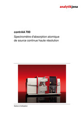 Analytik Jena contrAA 700 Notice D'utilisation