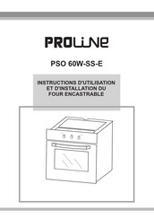 Proline PSO 60W-SS-E Instructions D'utilisation Et D'installation