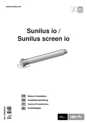 SOMFY Sunilus screen io Notice D'installation