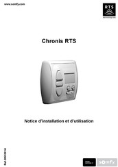 SOMFY Chronis RTS Notice D'installation Et D'utilisation