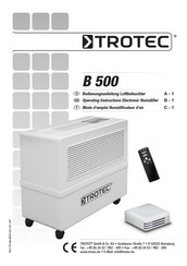 Trotec B 500 Mode D'emploi