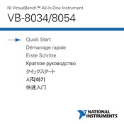 National Instruments VirtualBench VB-8054 Démarrage Rapide