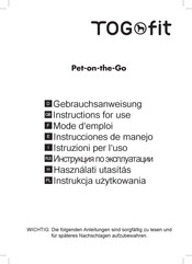 TogFit Pet-on-the-Go Mode D'emploi