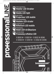 brennenstuhl professionalLINE X 8050 M Mode D'emploi