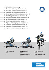 Güde GRK 250/300 Traduction Du Mode D'emploi D'origine