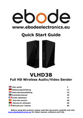 Ebode VLHD38 Guide Utilisateur