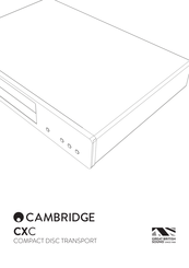 Cambridge Audio CXC Mode D'emploi