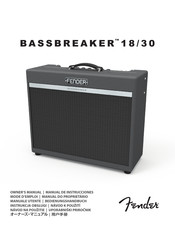 Fender BASSBREAKER 30 Mode D'emploi