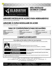 Gladiator Garageworks 2254086D Instructions D'assemblage