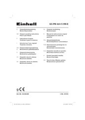 EINHELL 34.043.69 Instructions D'origine