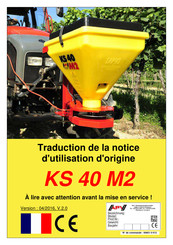 APV KS 40 M2 Traduction De La Notice D'utilisation D'origine